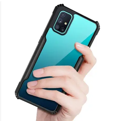 Picture of Quiberk for Samsung Galaxy M51 Case Edge-Reinforced Shockproof Hard Transparent Phone Cover