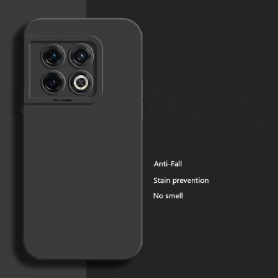 Picture of For Oneplus 10 Pro 5G Case Matte Simple Solid Color Soft Silicone TPU Case Cover