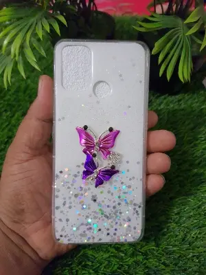 Picture of Realme C17/7I 3D Flexible Silicone Butterfly Fashionable Ladies Cover - Phone Back Cover
