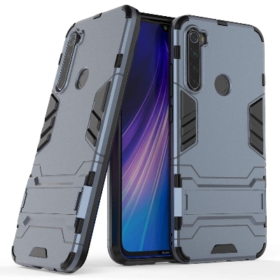Picture of for Xiaomi Redmi Note 8  Luxury Iron Man Hard Armor and Soft Silicone TPU Frame Phone Back Cover case