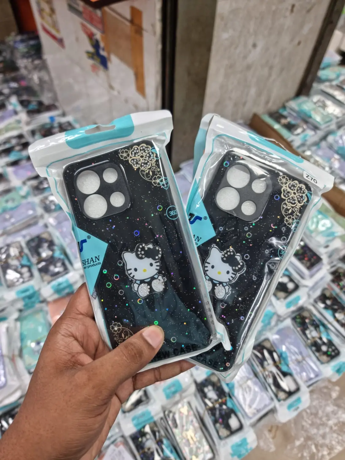 Picture of For Symphony Z70 / Symphony Z70 high quality Glitter Butterfly Pattern Case Plastic Polycarbonate Phone Back Cover