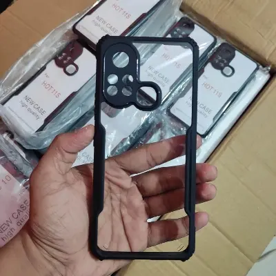 Picture of For Infinix Hot 11s, X6812 Shockproof Rugged Back Cover (Back Case Cover For Smartphone)