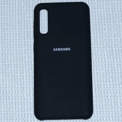 Picture of Samsung Galaxy A70 Liquid Silicone Case Silky Soft-Touch Finish Back Protective Cover - Phone - Camera
