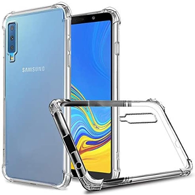 Picture of For Samsung Galaxy A7 2018 / A7 / A750 (2018) Premium Silicone TPU Ultra-Thin Transparent Flexible Protective Mobile Phone Back Cover - Phone Back Cover