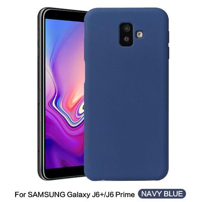 Picture of For Samsung Galaxy J6 2018 / J600 Back Cover Solid Color New Design Full Lens Precision Hole Protection Shockproof Soft Ultra Thin Phone Case