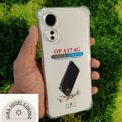 Picture of For Oppo A17 4g 2022 Clear Cover Soft Thin Anti-Scratches Crystal Case(Transparent)