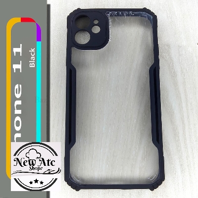 Picture of For iPhone 11 - Transparent Silica Gel Matte ShockProof Slim Thin Back Cover Phone Case With Bumper