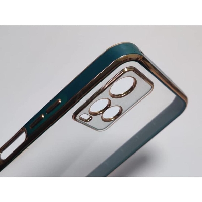 Picture of Vivo Y21 - All Around Solimo Chrome Silicone Electroplating Full Protection New Fashion Classic Skin High Quality Protective Stylish Creative Transparent TPU Phone Back Case Cover With Camera Protection