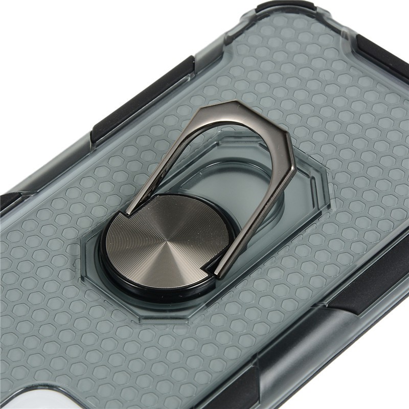 Picture of Vivo Y21/Y21S/Y33S Standard - Transparent Rubber Hard Plastic Armor Phone Cases Stand Full Protective Casing Back Cover