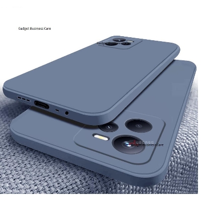Picture of For Realme C35 / Realme Narzo 50A Liquid Silicone Soft Gel Rubber Shockproof Cover - Camera - Phone Back Cover