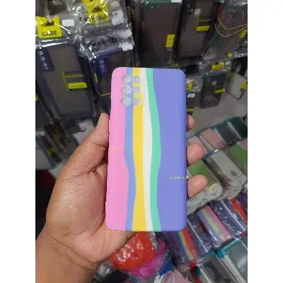 Picture of For Oneplus 8T Luxury Rainbow Silicone Protect Back Cover Soft Cases