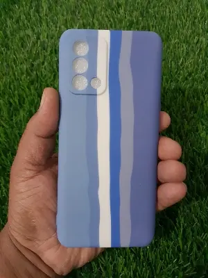 Picture of Oppo F19 /Oppo A95 /Oppo A74 (4G)Stylish Soft Bake Cover  Luxury Silicone Phone Case - Phone Back Cover - Phone Back Cover