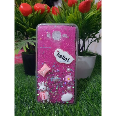 Picture of Samsung J2 Hello kitty Back Cover with Riband soft silicone case - Phone Back Cover