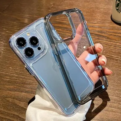 Picture of New High transparent acrylic For Apple 14 phone case transparent iPhone13Pro/max for iphone 12/XR/XS/MAX case (Back Case Cover For Smartphone)