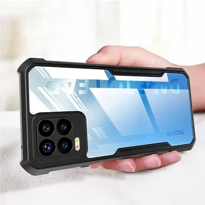 Picture of Realme 8 4G / Realme 8 Pro - Hard Case Transparent Silica Gel Matte Shockproof Slim Thin Cover Phone Casing