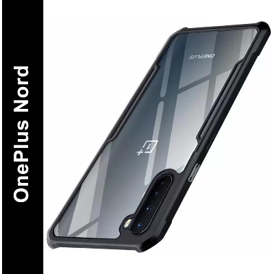 Picture of Back Cover for OnePlus Nord (1+Nord )(Transparent, Black)