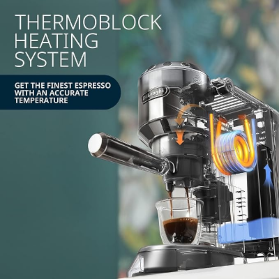 Picture of DeLonghi EC685.BK 1300-Watt Espresso Coffee Machine (Black)