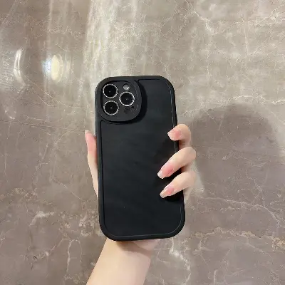 Picture of Black Soft Silicone Cover for Apple Mobile Phone Protective Case for iPhone 14/14pro/14plus/14promax/13 Pro Max / 12 Mini / 11 Pro Max / XR / XS Max / SE2 / 7 /8 Plus