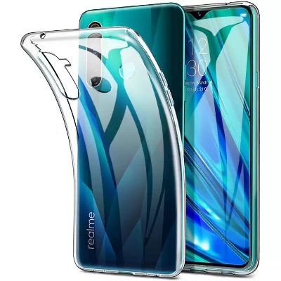 Picture of Soft Back Case Cover For Realme 5i/Realme 6i/Realme 5/Realme 5S - Transparent