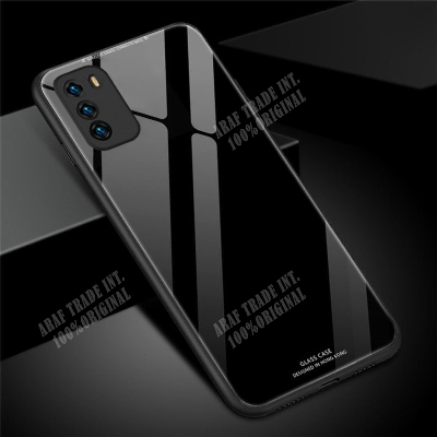 Picture of For Oppo Reno6 4G Tempered Glass Hard Case Gradient Color Back + Soft Frame Shockproof Phone Cover - Redmi Note 11 Back Cover