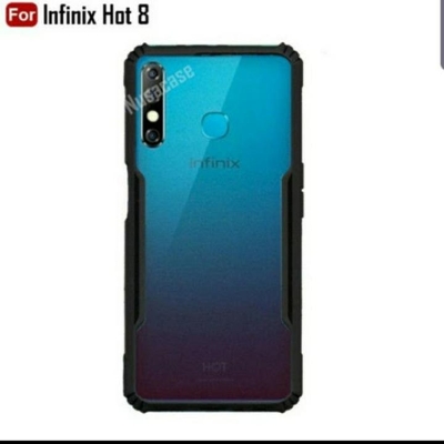 Picture of For Infinix Hot 8, Camon 12, Spark 4 Shockproof Bumper Cover (Back Case Cover For Smartphone)