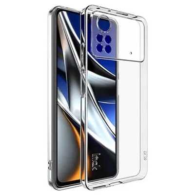 Picture of for Xiaomi Poco X4 Pro 5G Case 4-corner Shockproof Protection Silicon Bumper + PC Frosted Semi Transparent Phone Back Cover