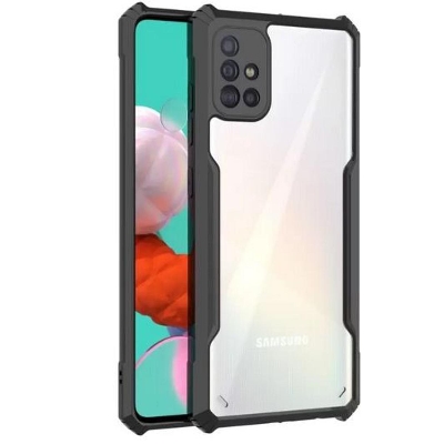 Picture of For Samsung Galaxy A71 Series Flat Leather Shockproof Bumper Case