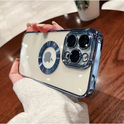 Picture of For Iphone 11 Pro Cover White Translucent Frosted Feel Color Borders Logo Hole With Camera Protection Clear Back Case