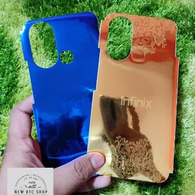 Picture of Gold Poly For Infinix Hot 11S Back Poly - Phone Back Cover