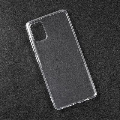 Picture of Samsung Galaxy A51 Premium Silicone Case Crystal Clear Soft TPU Ultra-Thin Transparent Flexible Protective Mobile Phone Back Cover