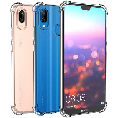 Picture of Huawei Nova 3E / P20 Lite Premium Silicone Case Crystal Clear Soft TPU Ultra-Thin Transparent Flexible Protective Mobile Phone Back Cover