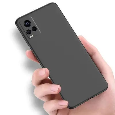 Picture of For Vivo V20 Back Cover Full Camera Protactor Liquit Silicone Cases