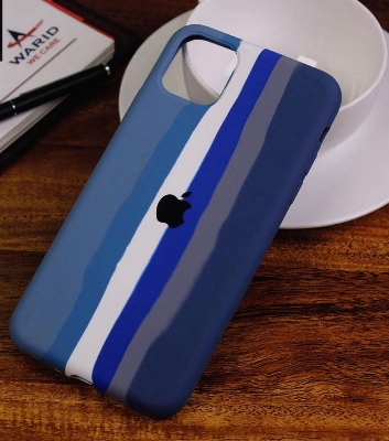 Picture of For Apple IPhone 11 Luxury Rainbow Silicone Protect Back Cover Soft Case