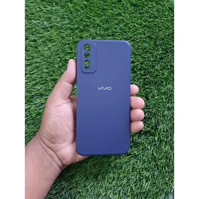 Picture of Vivo Y20 / Y12S / Y20I / Y20G Silicon Back Cover With Riband Soft Silicone Case - Phone Back Cover