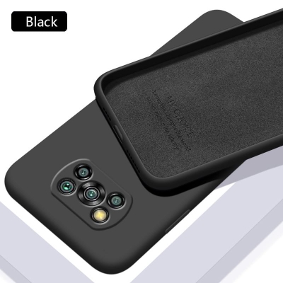 Picture of Silicone Case For Xiaomi Poco X3 / X3 Pro / X3 NFC   Luxury Soft Flexible Shockproof Camera Bumper Protective Stylish Silicon Back Cover