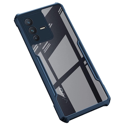 Picture of Case Vivo V23 Pro Case Back Cover Shockproof Bumper Crystal Clear Camera Protection  Acrylic Transparent Eagle Cover