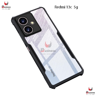 Picture of For Xiaomi Redmi 13C 5G Xunddu Protective Back Cover Cases Shockproof Bumper Hard Back Transparent Back Cover