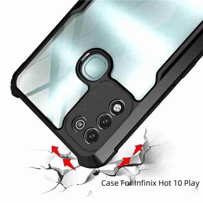 Picture of Infinix Hot 10 Play, Hot 11 Play X688C X688B Shockproof Bumper Cover - Phone Back Cover