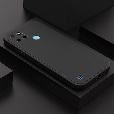 Picture of Realme C21Y/Realme C25Y Soft Square Liquid Silicone Phone Casing Full Cover Camera Shockproof Protection Rubber Case