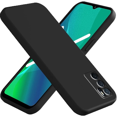 Picture of Oppo A16 Back Cover Full Camera Protactor Liquit Silicone Cases - Phone Back Cover