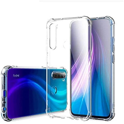 Picture of For Xiaomi Redmi Note 8/  Silicone Shock Proof Hard Back Soft Air Corner Bumper Anti-Scratch Cover Case for Xiaomi Redmi Note 8, (Transparent Cover)