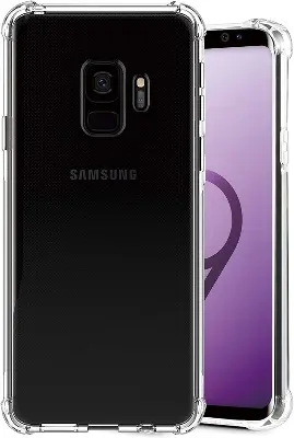 Picture of Samsung Galaxy S9 Camera Protection Premium Silicone Case Crystal Clear Soft TPU Ultra-Thin Transparent Flexible Protective Mobile Phone Back Cover
