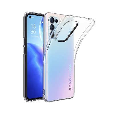 Picture of Oppo Reno 5  4g /Reno5 5g  Premium Silicone Case Crystal Clear Soft TPU Ultra-Thin Transparent Flexible Protective Mobile Phone Back Cover