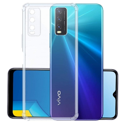 Picture of VIVO Y20 / Y12s / Y20i / Y20g Silicon Back Cover with Riband soft silicone case