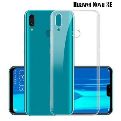 Picture of Huawei Nova 3E / Huawei P20 Lite Premium Silicone Case Crystal Clear Soft TPU Ultra-Thin Transparent Flexible Protective Mobile Phone Back Cover