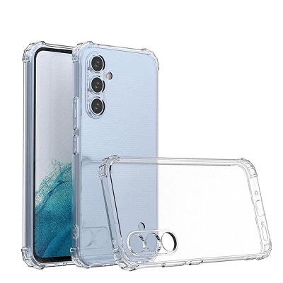 Picture of Samsung Galaxy A34 Premium Silicone Case Crystal Clear Soft TPU Ultra-Thin Transparent Flexible Protective Mobile Phone Back Cover