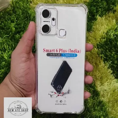 Picture of Infinix Smart 6 Plus, X6823C, X6823 Clear Cover Soft Thin Anti-Scratches Crystal Case(Transparent)