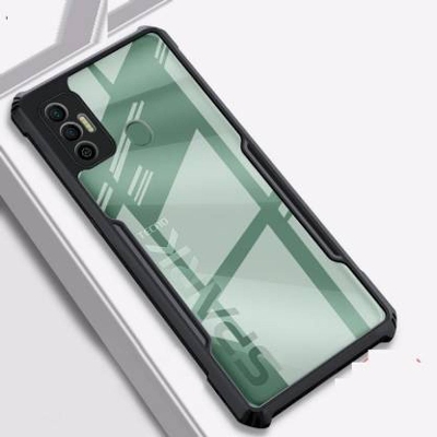 Picture of For Tecno Spark 7 Shockproof Bumper Transparent Phone Back Cover Case