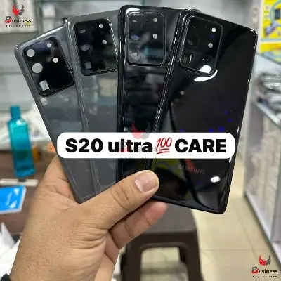 Picture of Backshell Replacement For Samsung Galaxy S20 Ultra SM-G988 Back Glass Replacement Cover With Camera Lens & Adhesive - Repair Part