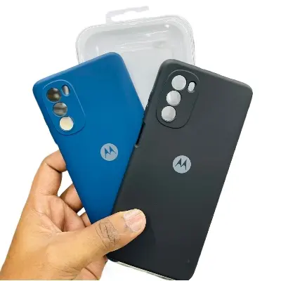 Picture of Premium Liquid Silicone Phone case for Motorola Moto G52 5G Liquid Silicon Mobile Back Case Soft Silicone Phone Cover